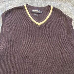 Polo by Ralph Lauren Brown V-Neck Vest